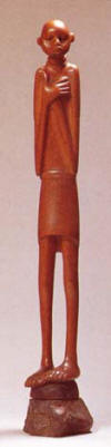 Lucas SITHOLE LS5701 "Young girl" ("Child"), 1957 - Beech wood - 065x011x012 cm