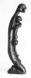 LS6807 Lucas SITHOLE "Mother and Child" 1968 Rhodesian teak 082x019x022 cm