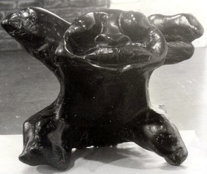 Lucas SITHOLE LS6817 "Bullfighter", 1968 Ironwood 59x79x?? cm