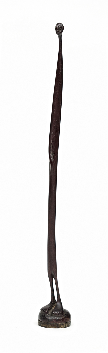 Lucas SITHOLE LS7206 "Elongated figure", 1972 - mahogany - 46.5 cm H