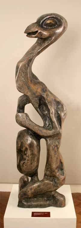 Lucas SITHOLE LS7304 "Proud Soul", 1973 - Indigenous wood from Swaziland - 118x024x030 cm ( SANG, Cape Town)