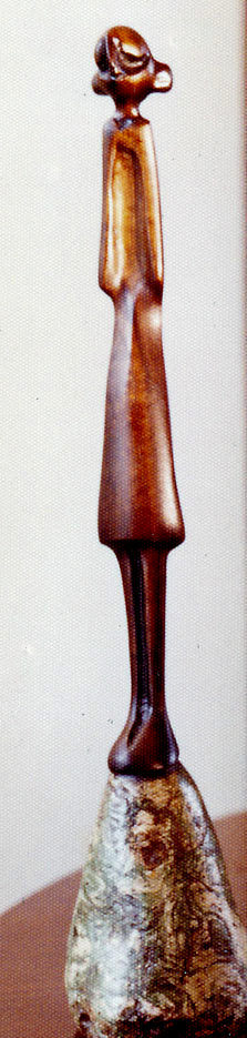 Lucas SITHOLE - LS7312 "Humming", 1973 - mahogany - 035x005x005 cm