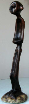 LS7315 Lucas SITHOLE "Lazy Shepherd", 1973 - mahogany 47.5cm H