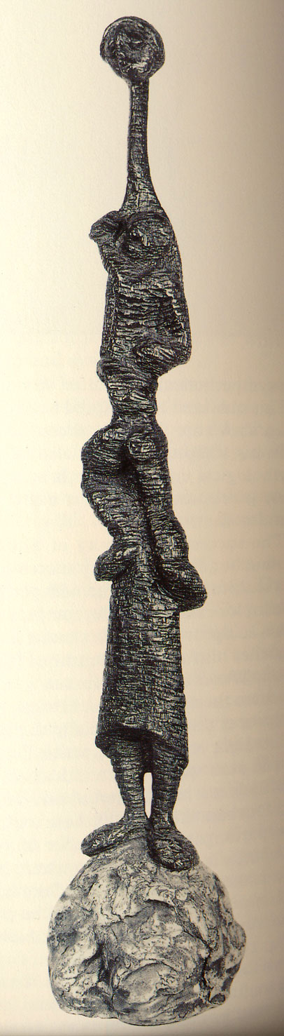 LS7422 Lucas SITHOLE "Mother and Child" 1974 Rhodesian teak 090x???x??? cm (Coll. University of Fort Hare, Alice)