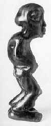 LS7707 Lucas SITHOLE "Dancing our worries away IV." 1977 Rhodesian teak 060x014x020 cm