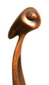 LS7723 Lucas SITHOLE "Please!", 1977 (close-up) - Swazi indigenous wood - 79x11x11 cm