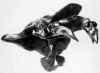 LS7851 Lucas SITHOLE "Let's go flying!" 1978 Nkunzibomvu wood 064x086x097 cm (Coll. The State Theatre, Pretoria, South Africa)