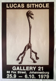 Lucas SITHOLE Exhibition poster showing LS7908