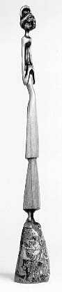 LS7923 Lucas SITHOLE "Very patient" 1979 Swazi mahogany 100x012x012 cm