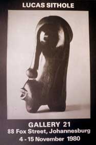 Lucas SITHOLE exhibition poster showing LS8009