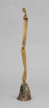 Lucas SITHOLE LS8310 "Not you!", 1983 - Yellow wood from Zululand on liquid steel base - 074x012x013 cm