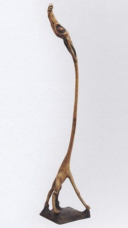 Lucas SITHOLE LS8608 "If I had to choose ..." ("Giraffe"), 1986 - Swazi indigenous wood
