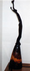 Lucas SITHOLE "Please sing louder" ("Mother and Child"), 1988 Msimbiti wood on tambotie base - 076x017x018 cm