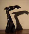 LS9202 Lucas SITHOLE "I thought I made it! (Horse)" 1992 Indigenous wood 043x027x018 cm